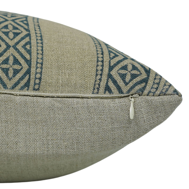 Housse de coussin en coton Floral, H 20 po x l 12 po
