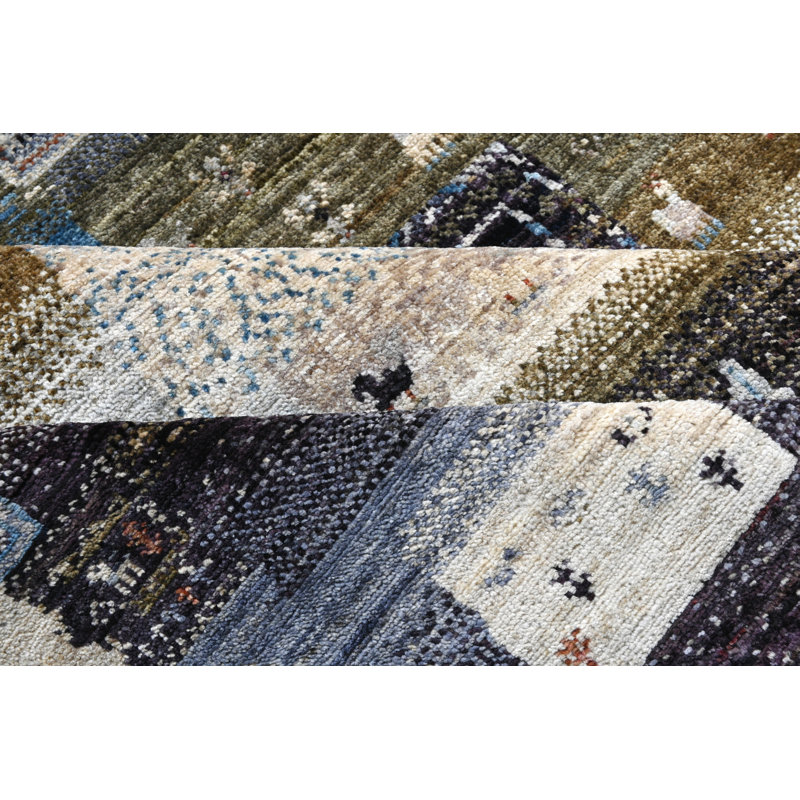 Aryana Wool Patchwork Area Rug