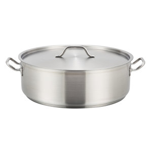 Braiser 15 gallons avec couvercle winco