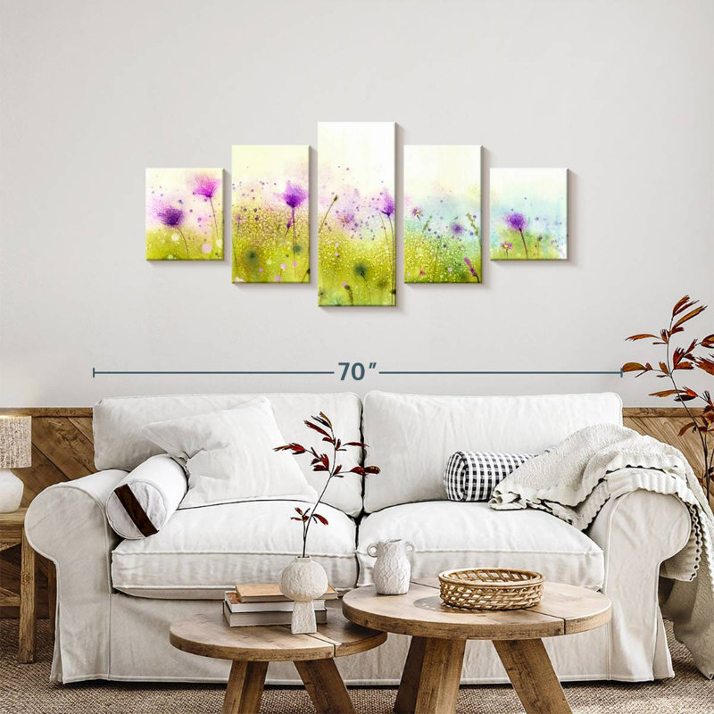 Cosmos And Wildflowers Haggerty, 24" H x 55" W