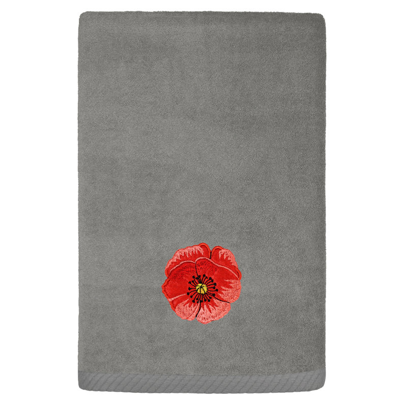 2 Piece Turkish Cotton Fingertip Towel Set, Charcoal