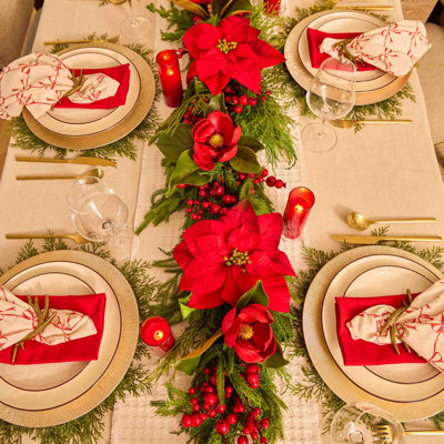 Chemin de table Real Touch Mixed Winter