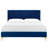 Modway Leah Chevron Tufted Performance Velvet Platform Bed-1289314039-1289314037