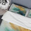 Ensemble de housse de couette Gold and Teal Aurora Harmony - Abstract Spirals-107147852