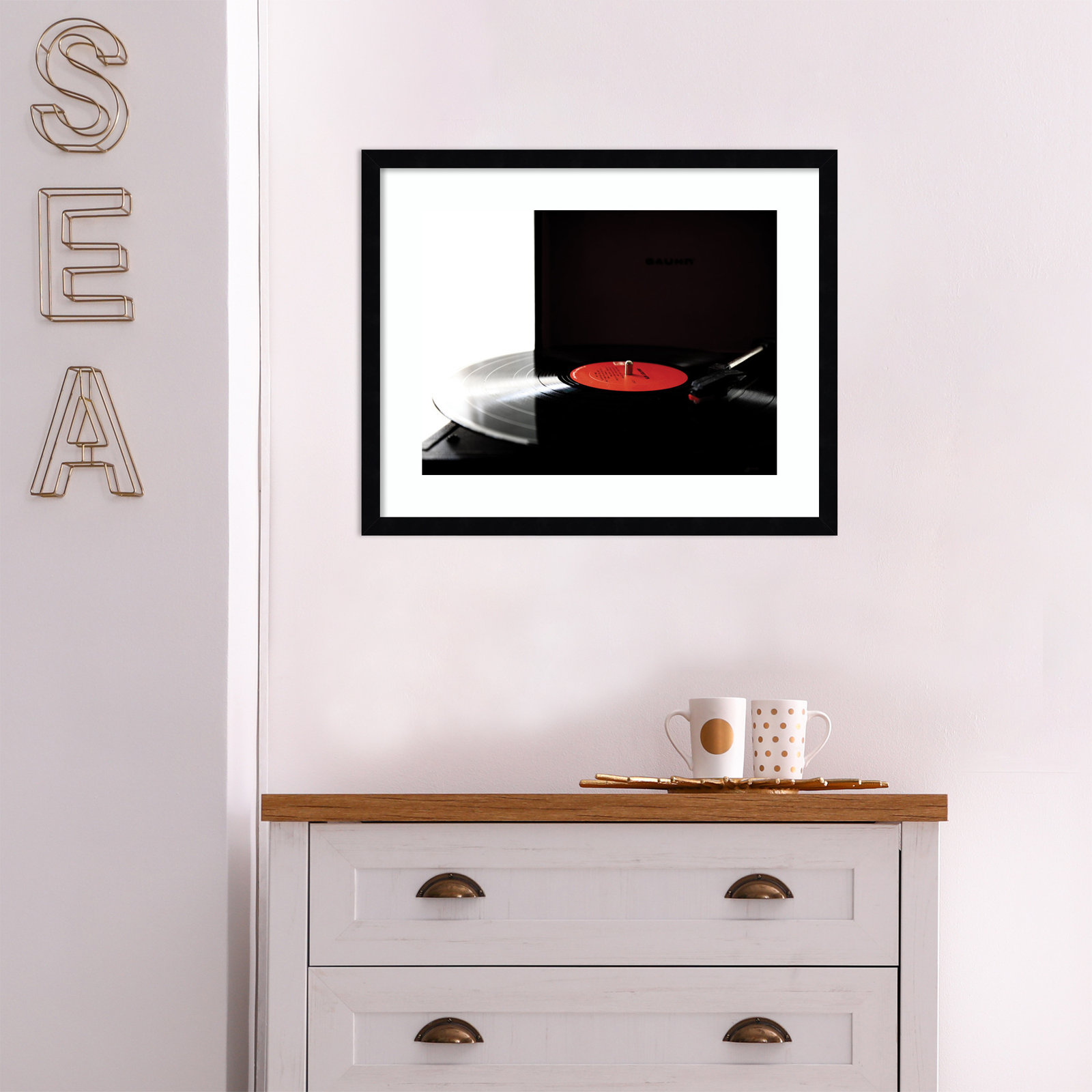 Spin Print by Alicia Abla, Black Framed, 17.25" H x 21.25" W x 0.8" D