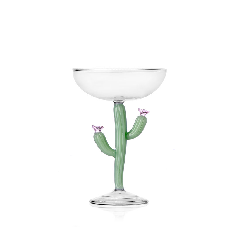 Desert Plants - Champagne Bowl Cactus Matte Green 9.5 Oz