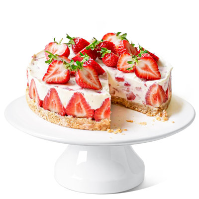 12 Inch Cake Stand Ceramic Cake Stands For Party Round Dessert And Cupcake Stand White