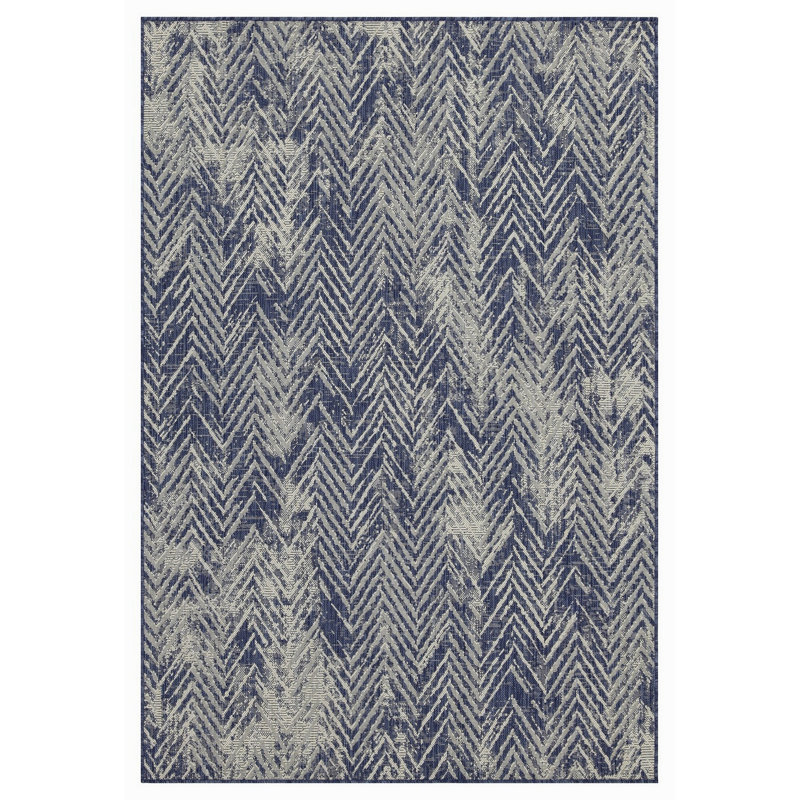 7 Ft. 10 In. X 10 Ft. 3 In. Indoor/Outdoor Area Rug, Blue, Rectangle 7'10" x 10'3"