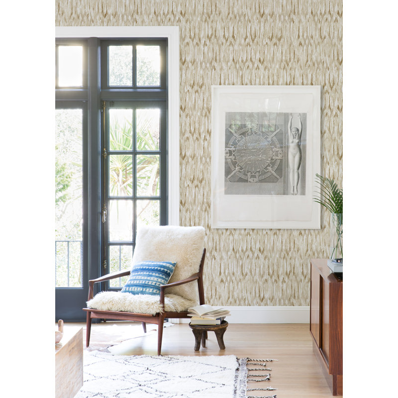 Kintana Metallic Wallpaper Roll, White