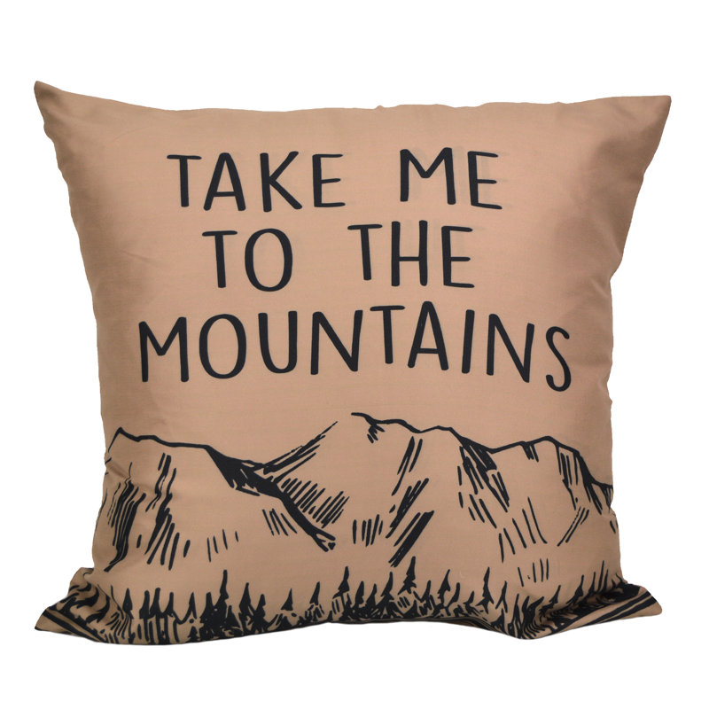 Your Lifestyle by Donna Sharp Timber "Take Me To The Mountains" Decorative Throw Pillow