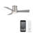 Hug 3 - Blade Smart Ceiling Fan with Remote Control and LED Light Kit Included-55354981-124361694