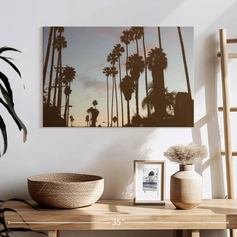 Harpa Los Angeles Palms Silhouette, 16" H x 24" W