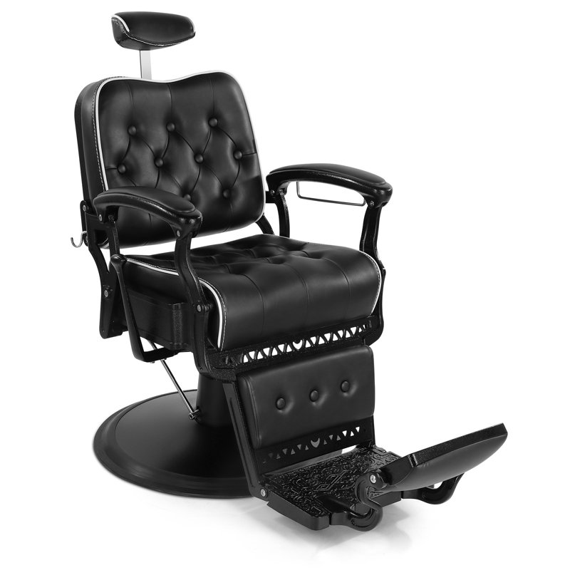 Fauteuil de massage inclinable électrique en cuir
