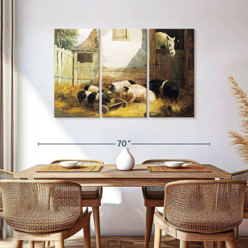 Brampt Farm Pigs, 36" H x 57" W