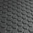 Metropolis 1" Hex Unglazed Black 10-1/4" x 12" Porcelain Mosaic Floor and Wall Tile