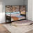 Space-saving Twin Daybed With Metal Trundle And Modern Guardrails
