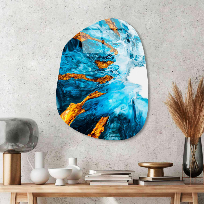 Superbe peinture décorative en verre trempé de 19,7 po x 27,6 po | 100% verre trempé, épaisseur: 0,16 pouce | Impression de surface arrière résistante à la décoloration, couleurs vives qui durent | Parfait pour la décoration de la maison et du bureau