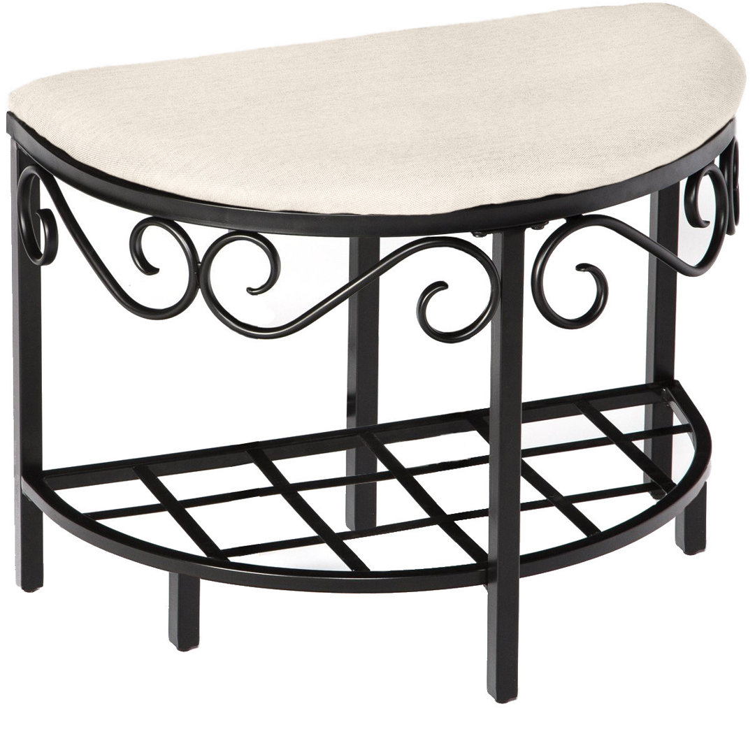 Barhorst Polyester Blend Upholstered Storage Bench Fleur De Lis Living 