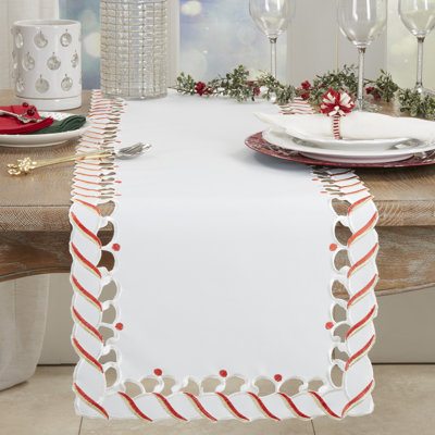 Chemin de table de Noël Christmas Cane 16 x 90 po