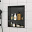 Double tablette de niche en acier inoxydable 21 po x 17 po, bronze industriel-957624407