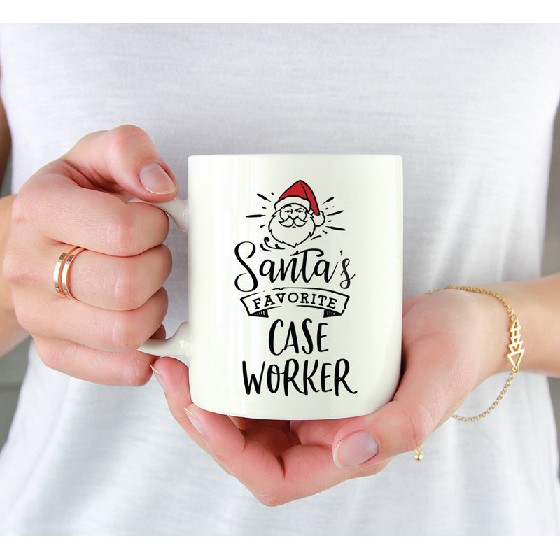 Grande tasse à café Tuileries, « Santa's Favorite Case Worker »