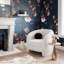 Fauteuil demi-tonneau de 33,1 po Steinfeld