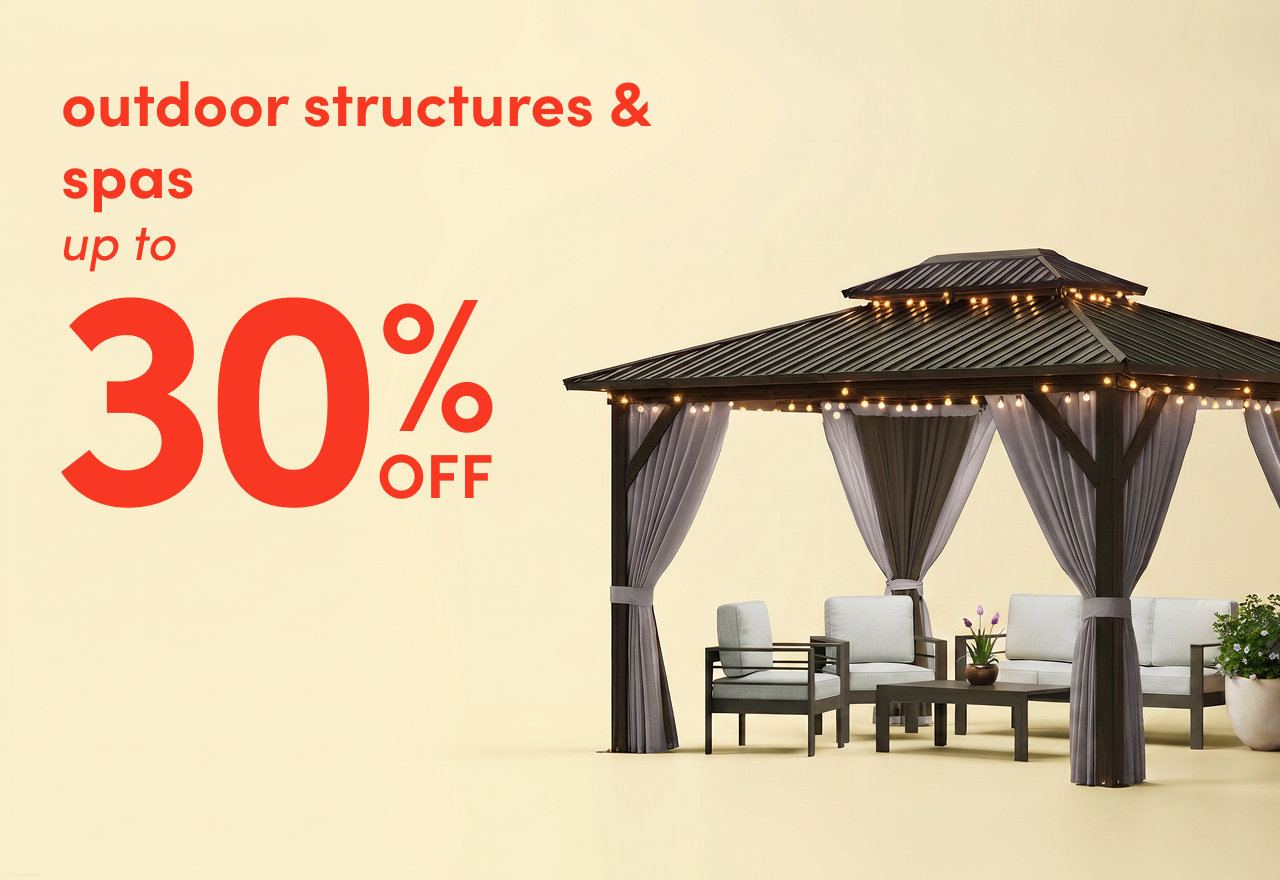 outdoor structure & spa sale