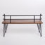 ZION INDUSTRIAL WOOD AND METAL BENCH