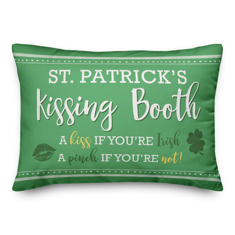  Housse et insert de coussin rectangulaire St. Patrick's Day