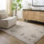 Machine Washable Shaggy Boho Medium Grey Area Rug-375470073