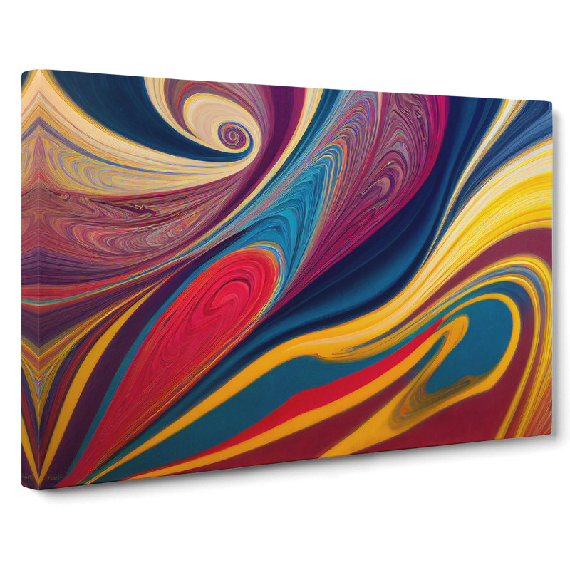 Marbling Art Vol.6 - Wrapped Canvas Print, 40cm H x 60cm W x 3cm D