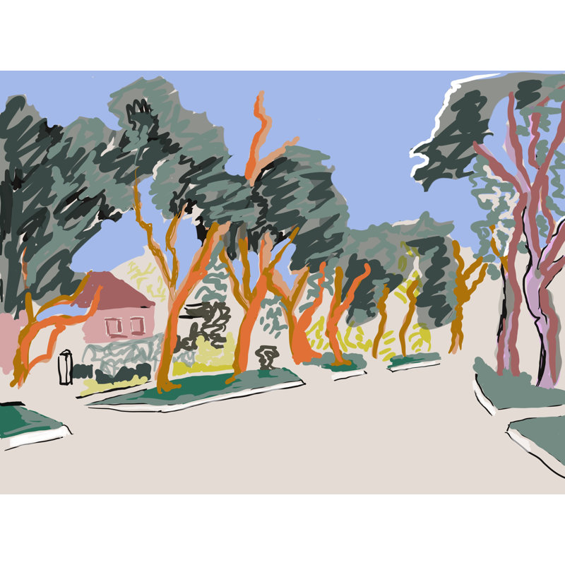 Maple Drive Print by Deborah Blum, 25.25" H x 31.25" W 