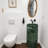 Natural Green Marble Pedestal Bathroom Sink
