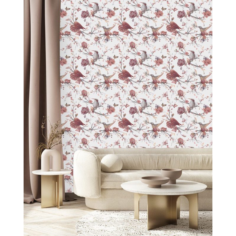 Peel & Stick Floral Wall Mural, 2.08' W x 18.75' L