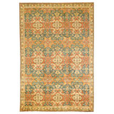 Hand Knotted Wool Area Rug in Multi