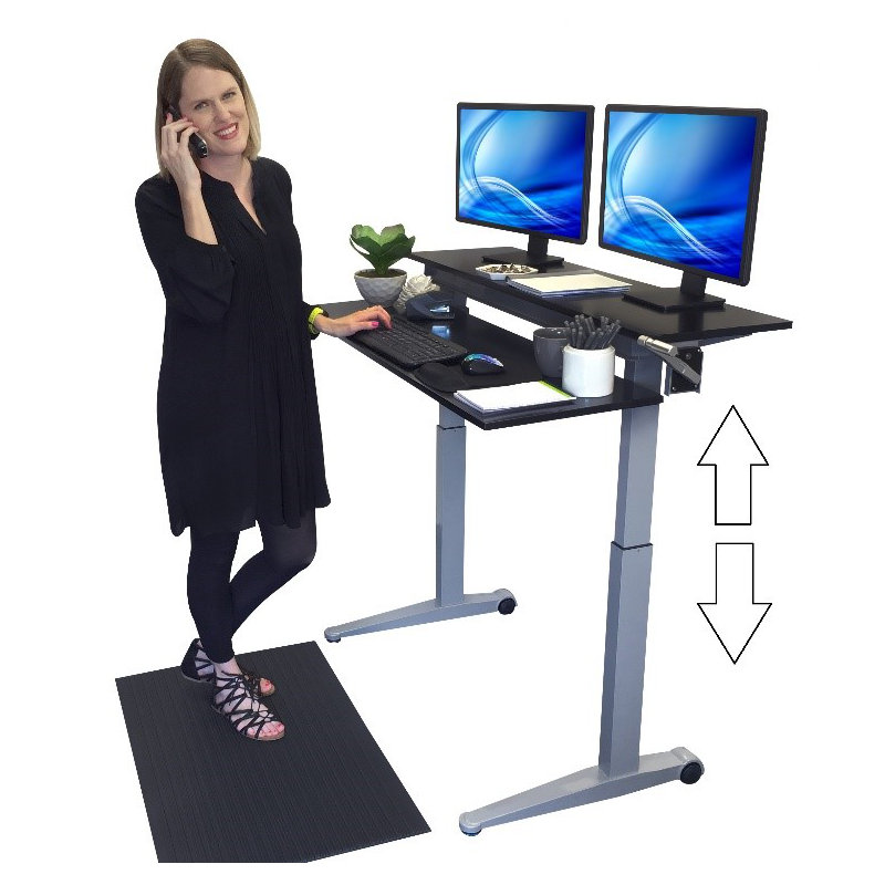 Adjustable Metal Base Standing Desk