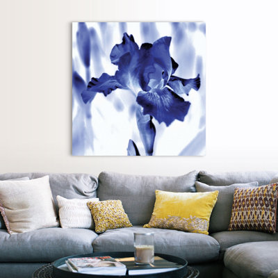 " Blue Ice Iris " Painting Print