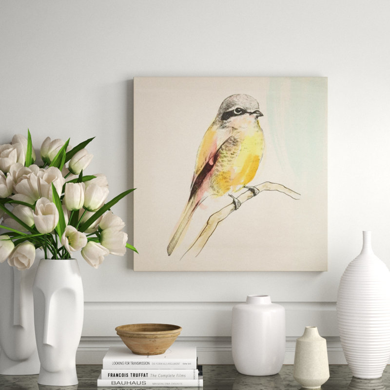 Pretty Little Bird IV Print by Michelle Bennett, 24" H x 24" W, Glass Coat
