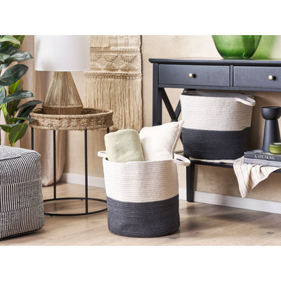 2-tlg. Korb-Set aus Jute