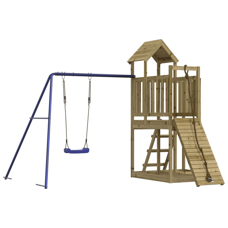 Dillow Freeport Park Swing Set, Impregnated Wood Pine