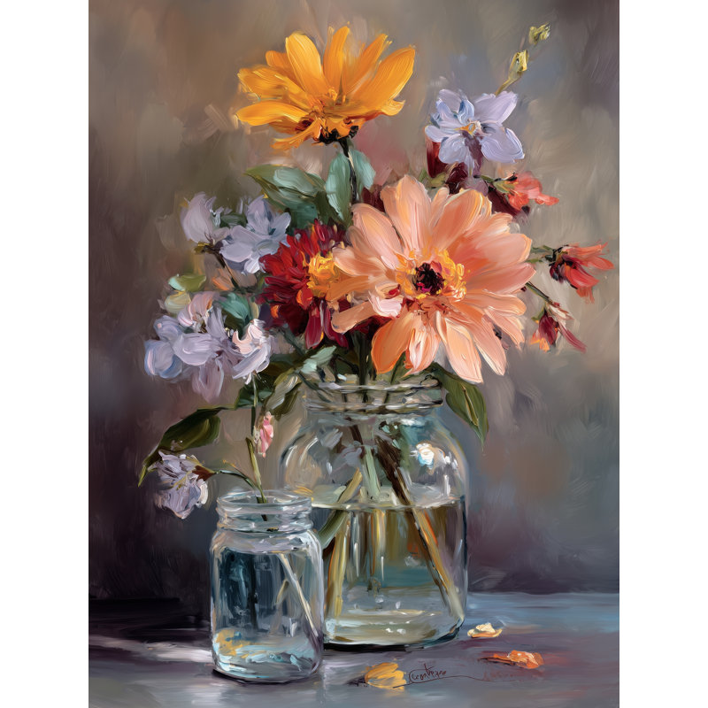 Art mural sur toile Studio Blossoms, L 24 po x H 36 po x P 1,5 po