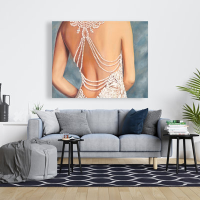 Wedding Dress - Elegant White Canvas for Home Decor
