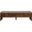 Walnut Grove Genuine Leather Bench