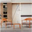 Holiday - Ensemble de chaises d'appoint modernes 2 pièces avec table basse - Ensemble de canapé en PP et à cadre en acier brun abricot, sièges rembourrés pour le salon, le salon et le balcon (2 chaises + 1 table)-2010582030