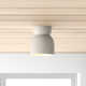 Logan Single Light Ceramic 8'' H X 7.5'' W  Flush Mount
