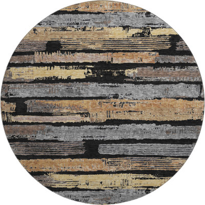 Premium Machine Washable Slesnick AMF1665 Stripes Rug