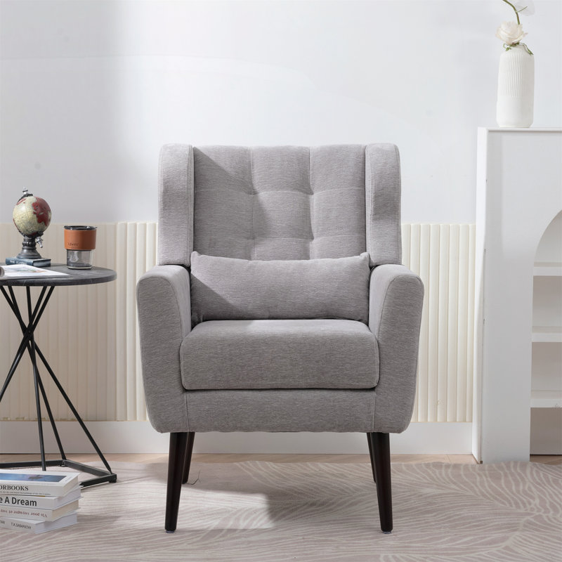 Chaise de salon de style Mid-Century, fauteuils de salon, Gris