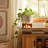 St. Charles Ceramic Planter with Wooden Stand - Modern Decorative Pot for Indoor Plants-436538992-436539268