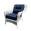 Chaise longue d'extérieur en osier Arianny