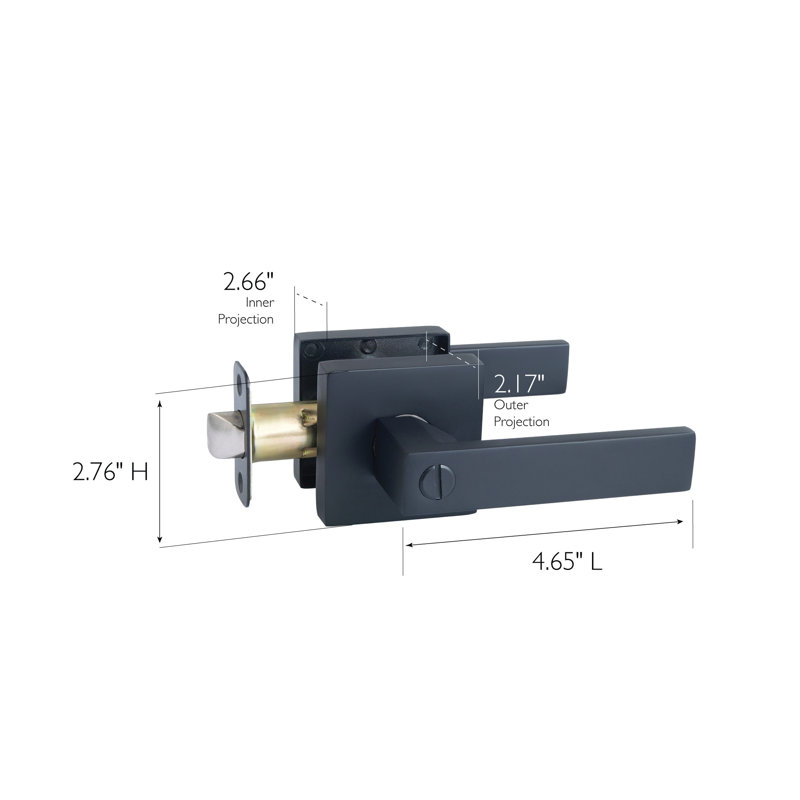 Karsen Door Lever with Karsen Rosette
